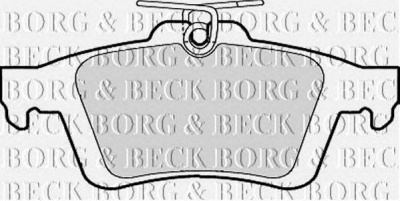 BORG & BECK bbp1943 -  Комплект тормозных колодок, дисковый тормоз